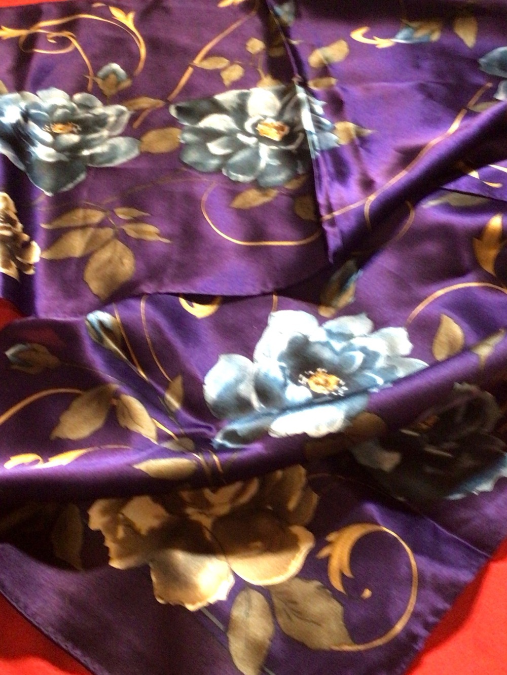 Liz Claiborne Silk Rectangular Lovely Floral Scarf